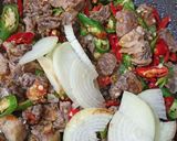 Foto langkah ke 4 dari resep Oseng Daging Pedas.