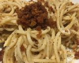 Une image de l'étape 6 de Spaghettis à l’ail huile d’olive et chapelure de pain complet (spaghettis aglio e olio).