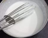 A picture of step 4 of Kesar Custard Kulfi.