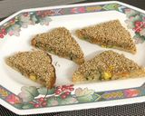 A picture of step 7 of Veg Sesame Toast.