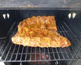 A picture of step 3 of Lee's Home Smoked Baby Back Ribs.