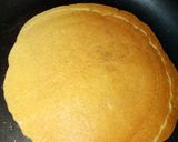 A picture of step 6 of Eggless pancake😍.