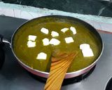 A picture of step 14 of Palak Paneer.