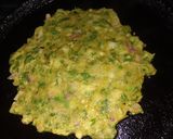 A picture of step 3 of Drumsticks leaves chila.