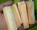 Hình bước làm 1 của món Khoai Lang Chiên Lắc Phô Mai