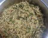 A picture of step 3 of Vegetable fried rice and vegetable stew.