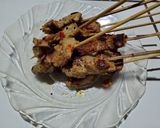 Foto langkah ke 6 dari resep Sate tuna bumbu plecing khas bali.