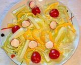 Tacos lazac salátaágyon pirított hagymával - LC recept fázis 2 fotója