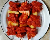 Foto del paso 4 de la receta: Pinchos de carne al pastor en freidora de aire