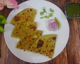 स्टाफ पालक पराठा (Stuffed Palak Paratha Recipe in Hindi) रेसिपी चरण 8 फोटो