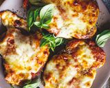 A picture of step 7 of Veal Parmigiana.