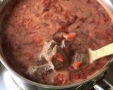 Sup daging sapi saus tomat okra langkah memasak 1 foto
