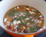 Foto del paso 1 de la receta: Arroz de verduras, hecho con caldo de restos de pavo navideño y gravy