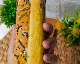 Foto langkah ke 14 dari resep Bolu Gulung Abon 2 Telur.