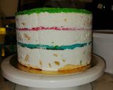 Szivárványtorta recept fázis 5 fotója