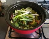A picture of step 4 of Mixed Mushroom & Tofu Soup (Vegan/Vegetarian/Low Carb).