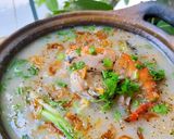 Hình bước làm 5 của món Cháo hàu hải sản 🦐🦪🦑