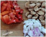 A picture of step 3 of Vegetables Pulao.