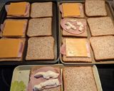 Une image de l'étape 1 de Croque monsieur jambon - cheddar et jambon -reblochon.