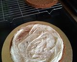 A picture of step 7 of Vickys Banana Layer Cake GF DF EF SF NF Vegan.
