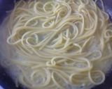 A picture of step 11 of Linguine Risottate with Calamari on Zucchini Cream.