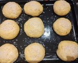 Foto del paso 4 de la receta: Pan de hamburguesa con calabaza 🎃