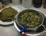 A picture of step 6 of Cretan Dolmadakia.