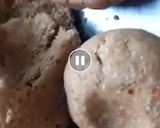 A picture of step 3 of Barley flour baati.