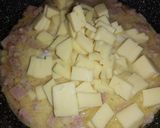Foto del paso 5 de la receta: Pasta farfalle en salsa blanca con jamón y queso