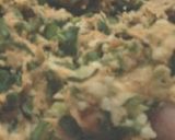 A picture of step 3 of Bhindi pakoda.