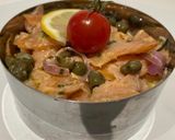 A picture of step 2 of Salmon Tartare.