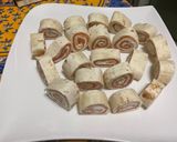 Une image de l'étape 6 de Roulés de wraps au saumon fumé et fromage frais.