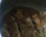 A picture of step 1 of Chicken in coconut gravy.