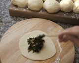 A picture of step 3 of Spinach Pies with 10-Minute Dough.