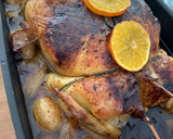 Foto del paso 6 de la receta: Pollo relleno de membrillo, manzana y cebolla🎄