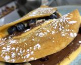 Foto del paso 5 de la receta: Crepe relleno de almíbar de frutos rojos, Nutella y banano