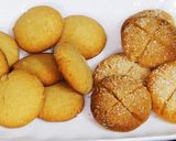 A picture of step 1 of Healthy whole wheat aata cookies with and without oven.
