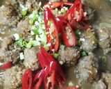 Foto langkah ke 4 dari resep Bola-Bola Daging Sapi Saus Tiram.