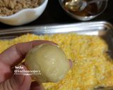 عکس مرحله 9 از دستور شیرینی توپی مغزدار 🍘 (با زرده پخته،بدون همزن)