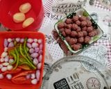 Pas rețetă İahnie de ceapă arpagic și chifteluțele 1 fotografie