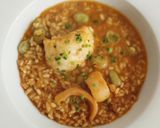 Foto del paso 17 de la receta: Arroz caldoso de rape, sepia, calamares y habas