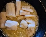 A picture of step 3 of Seared Tuna Medallions with Yuca in Mojo Sauce.