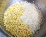 A picture of step 1 of Mumbai Tava Masala Khichdi.
