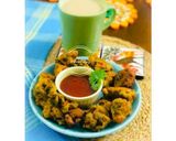 A picture of step 7 of MANGODE- Moong Dal Pakoras: Tea Time Snacks.