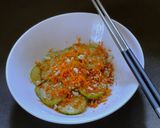 A picture of step 3 of Crunchy Cucumber salad.