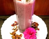 A picture of step 3 of Blushing Rose coconut Lassi.