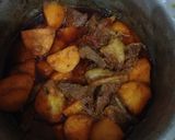 A picture of step 4 of Beef biryani.