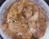 A picture of step 3 of French chicken toast.
