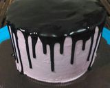 Foto langkah ke 6 dari resep Cake ultah simpel dan irit ala dapur ocha (base brownies 3 sdm).