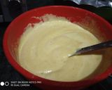 A picture of step 1 of Besan dhokla.